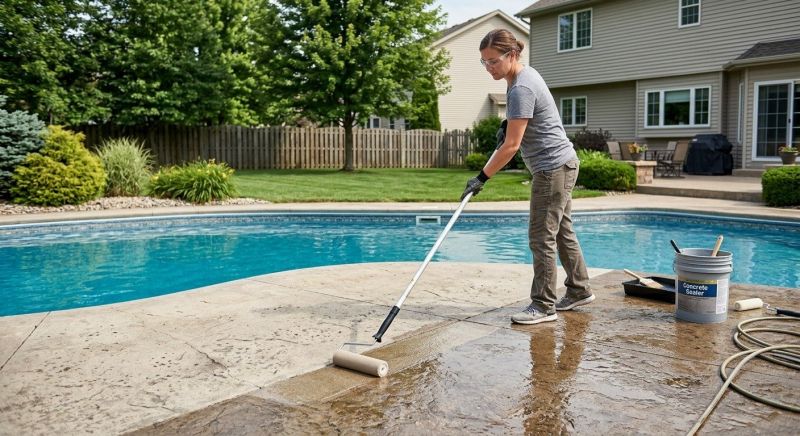 Porch Concrete Sealing in Puyallup, WA